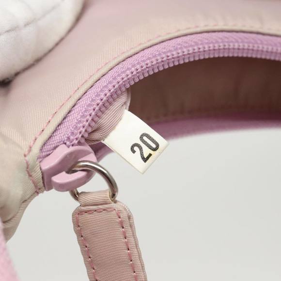 PRADA Accessory Pouch Nylon Pink Silver Auth 97445 - Picture 12 of 16